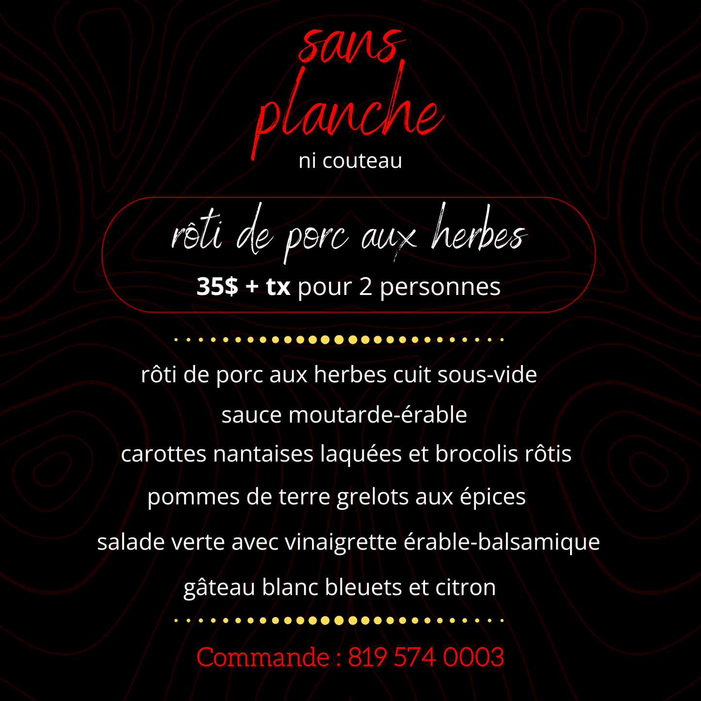Boîte repas Rôti de porc