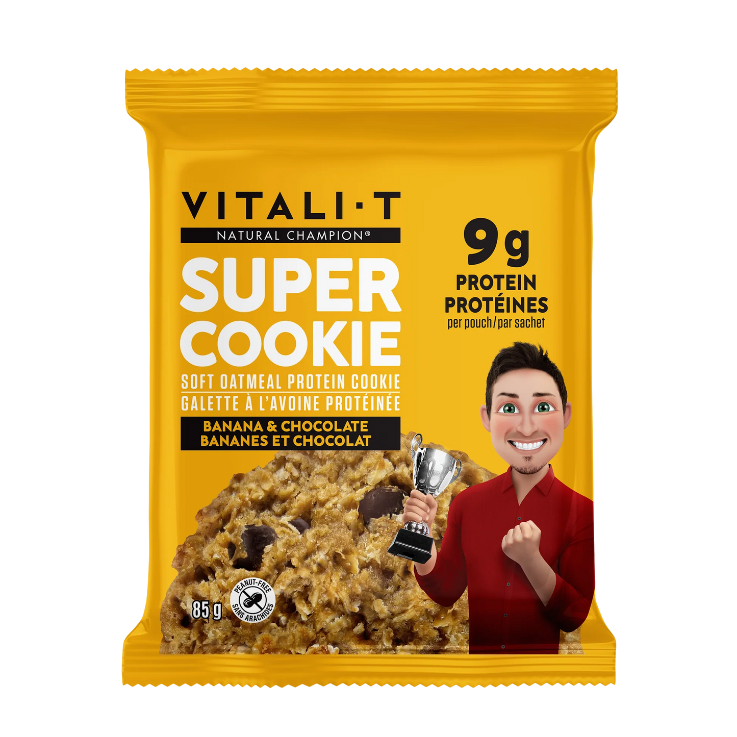 Biscuit Vitali-T : Banane & Chocolat 85g